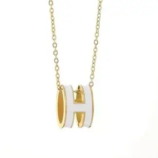 Letter H Pendant white