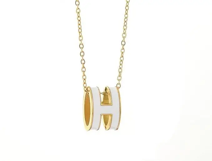Letter H Pendant white