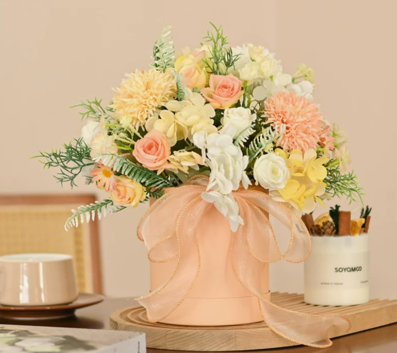 Artificial Flower Arrangement with Ceramic Vase - Image 15